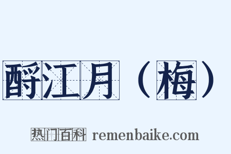 酹江月（梅）是什么意思的图片